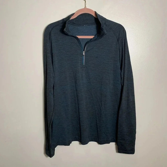 Lululemon Other - Lululemon Metal Vent Tech 1/2 Zip Pullover Mens Large Blue Long Sleeve